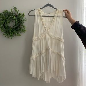Free people flowy cream tunic